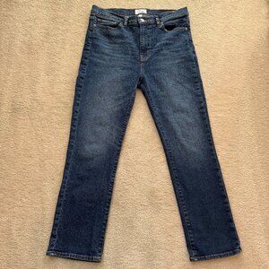 FRAME Le High Straight Crop Jeans-Scotland Wash-Size 30-Iconic Fit